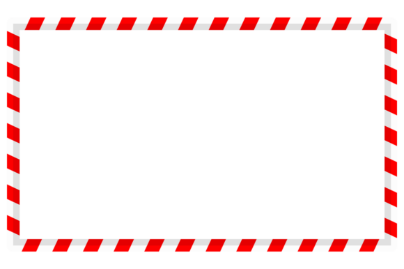 A Candy Cane Frame for Craft Graphics & Illustrations