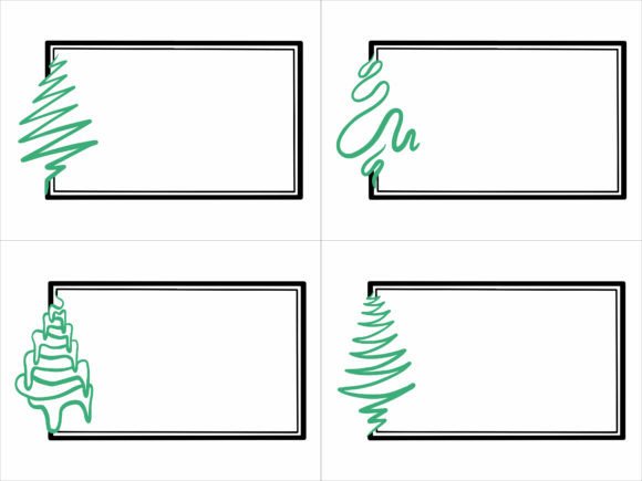 A Cozy Christmas Frame Tree Graphic for Crafters & Sellers