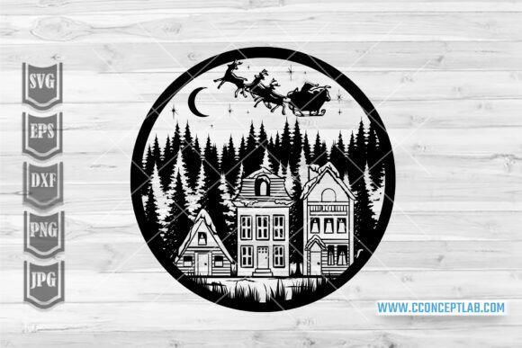 A Designer's Review: Christmas Village Embroidery Scene