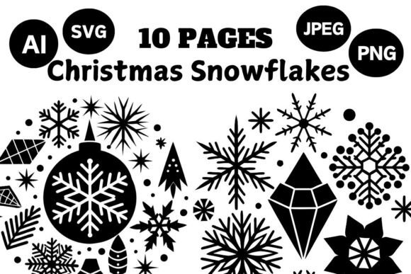 A Designer's Review: The Christmas Snowflake Graphics Bundle