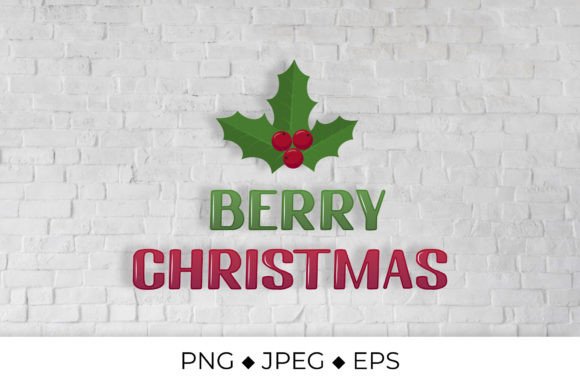 A Festive Lettering Graphic for Classic Holiday Illustrations