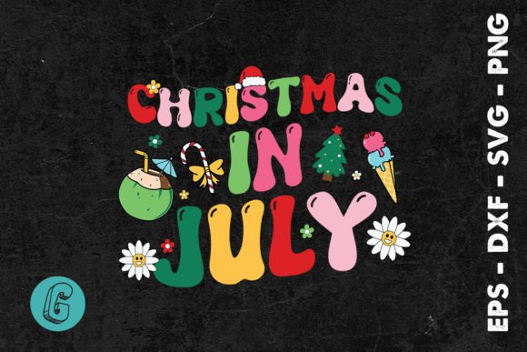 A Groovy Summer Christmas Graphic for Crafters