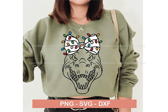Christmas Light Coquette Bow Png, T-rex: A Festive Graphics Review