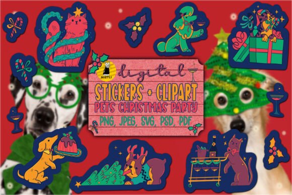 Evaluating Pet Party Christmas Graphics for Local Branding