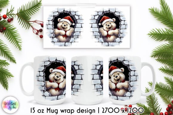 Funny Christmas Mug Wrap: A Festive Graphic for Local Brands