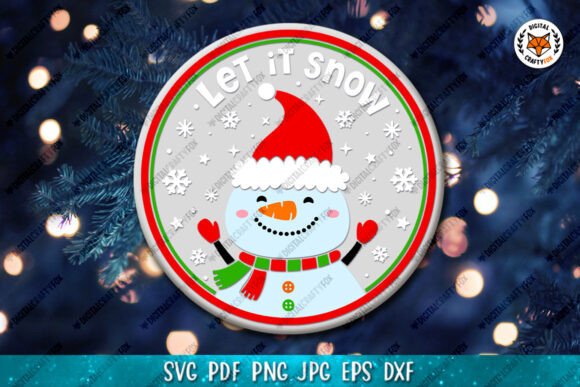 Let It Snow SVG: A Festive Graphic for Holiday Designs