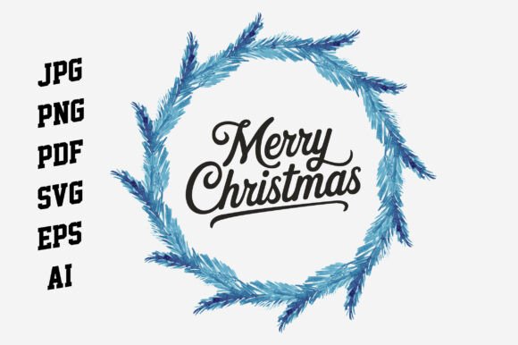 Merry Christmas Fir Leaves Wreath Card: A Graphics Review