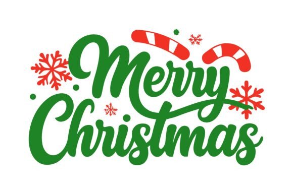 Merry Christmas Typography Design Vector for Graphics