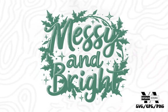 Review: Funny Christmas SVG PNG, Messy Bright