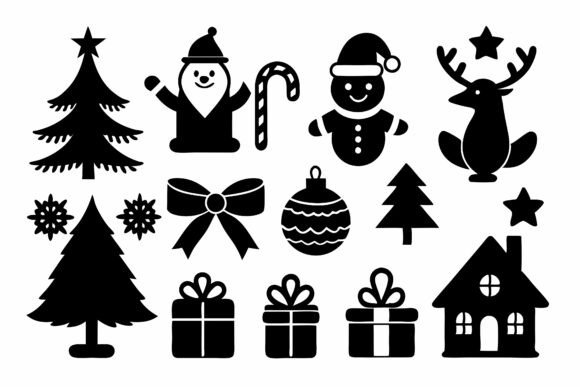 Vector 10 Christmas Cookies Icons: A Timeless Graphics Set